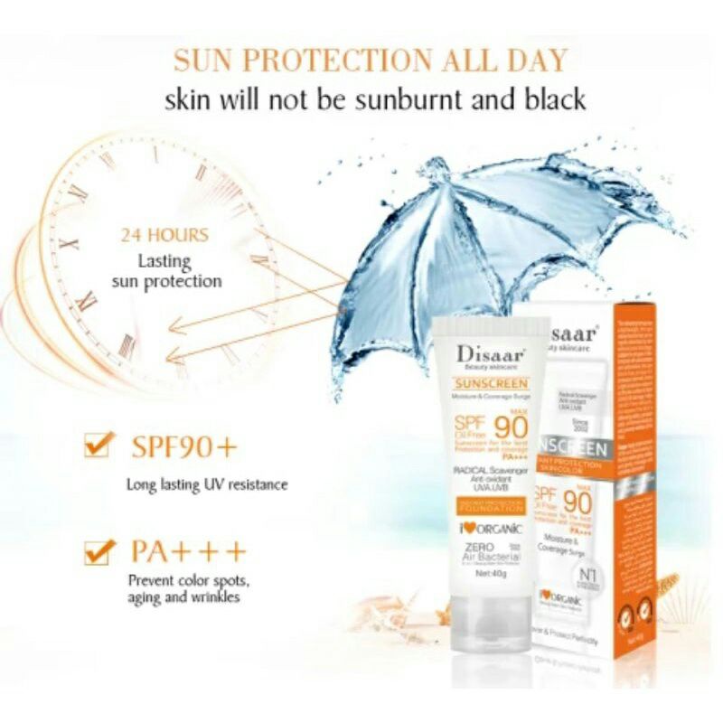 90 Max SPF SUNSCREEN DISAAR 40g