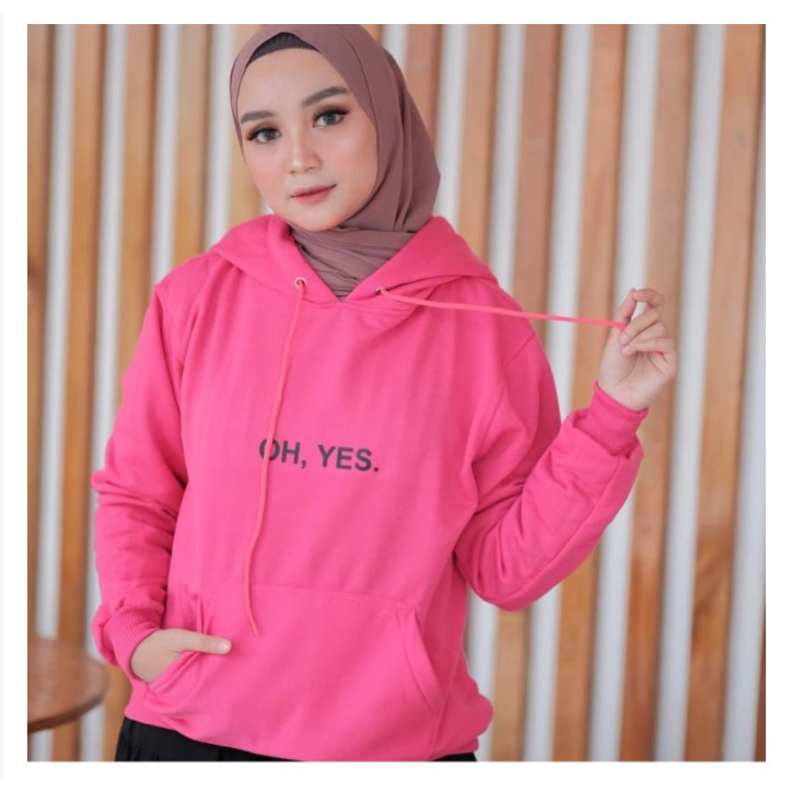 HOODIE UNISEX OH YES BABY TEBAL TERBARU,