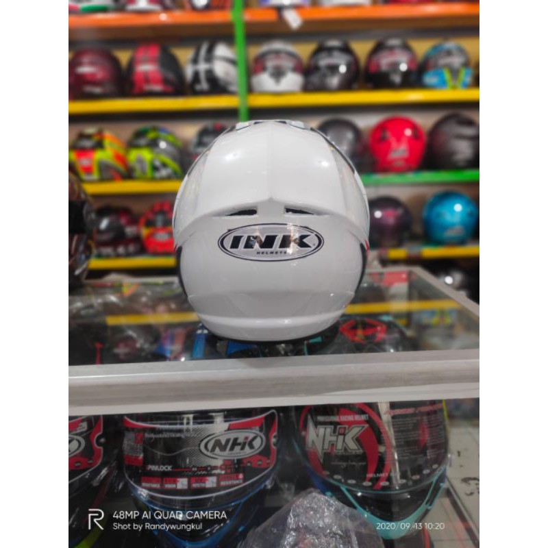 HELM INK KW PET WHITE FREE STIKER INK/KYT