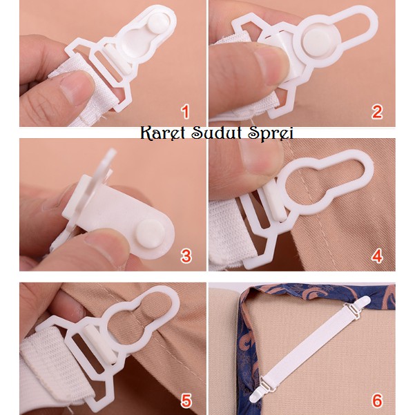 Karet Penjepit Sudut Sprei / Jepitan Sprei