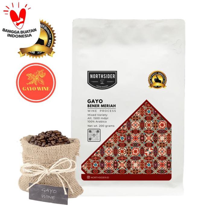 

Biji Kopi Arabika Gayo Wine Natural - 200Gr Northsider Coffee - Biji Kopi Promo