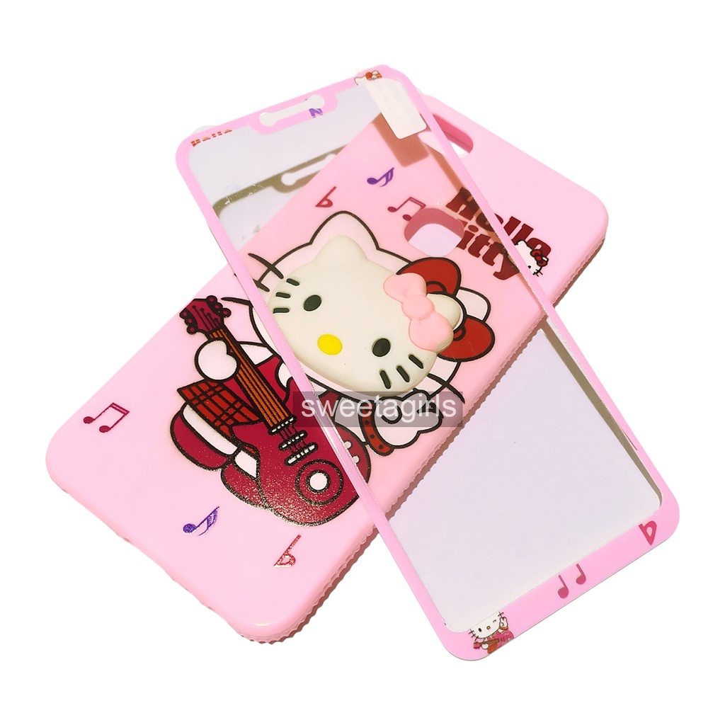 Casing Silikon Jelly Lucu dengan Antigores untuk Vivo Y83 (vivo 1802)  - Boneka Karakter Timbul - sweetacase.id - Softcase / COD / Casing Terbaru - Karakter Lucu - Casing Imut - Kesing Hits - Case Gemoy - Kesing - Aesthetic Stitch - Doraemon