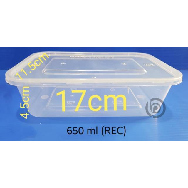 Thinwall Box REC 500ml 650ml 750ml 1000ml / Thinwall Box Microwave / Box Takeaway