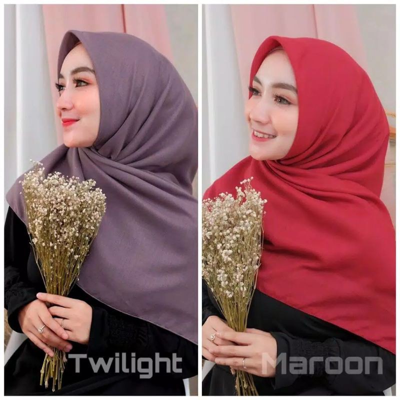 jilbab segi empat Bella  PREMIUM bukan neci