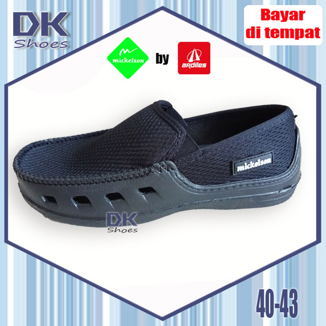 Mickelson MIC CNBC by Ardiles Courtney 39-43 / Sepatu Casual / Sepatu Hitam / Sneakers Olahraga Pria