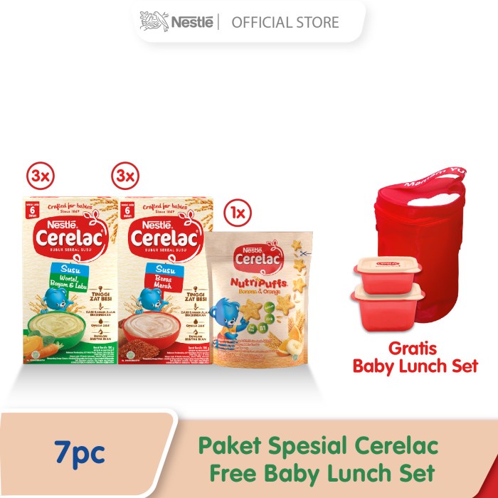 Paket Spesial Cerelac Free Baby Lunch Set
