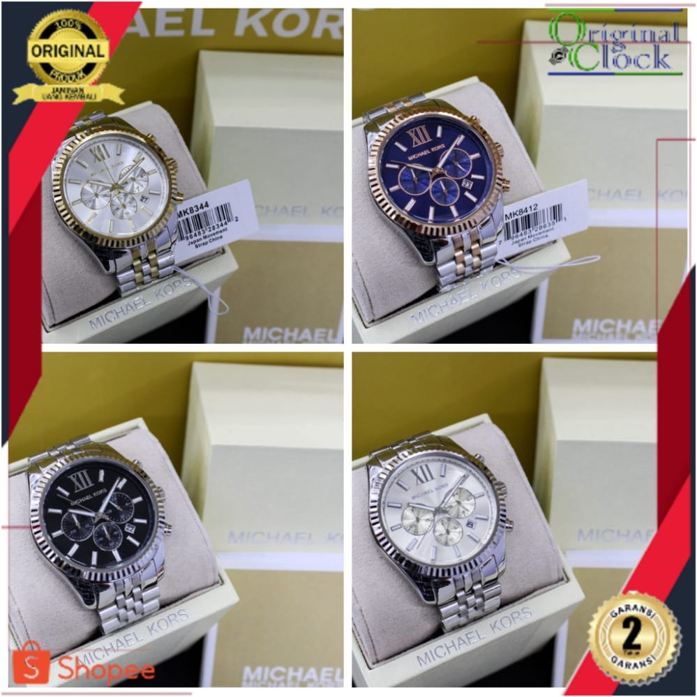JAM TANGAN PRIA WANITA | RANTAI | KULIT | KARET | MURAH | PRIA M1CHA3L K0RS LEXINGTON [MK 8405 MK 86
