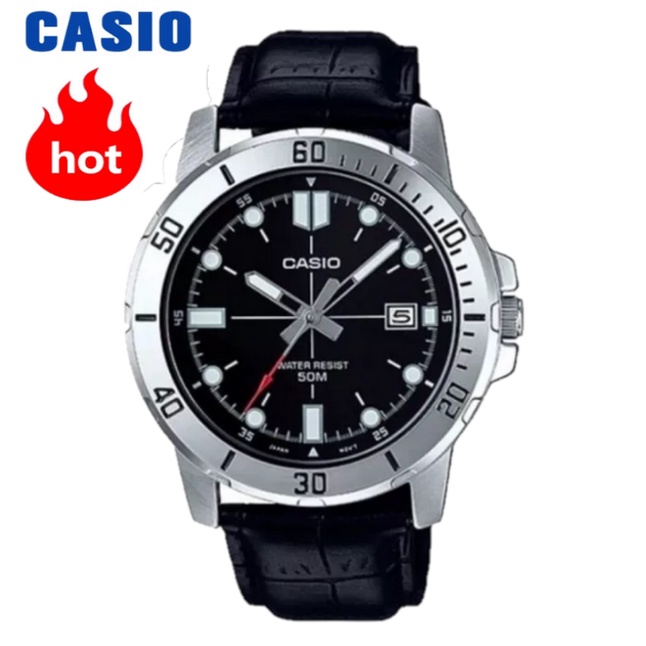 Jam Tangan Pria Casio MTP-VD01 - Jam Tangan Pria Keren Pria Tali Kulit