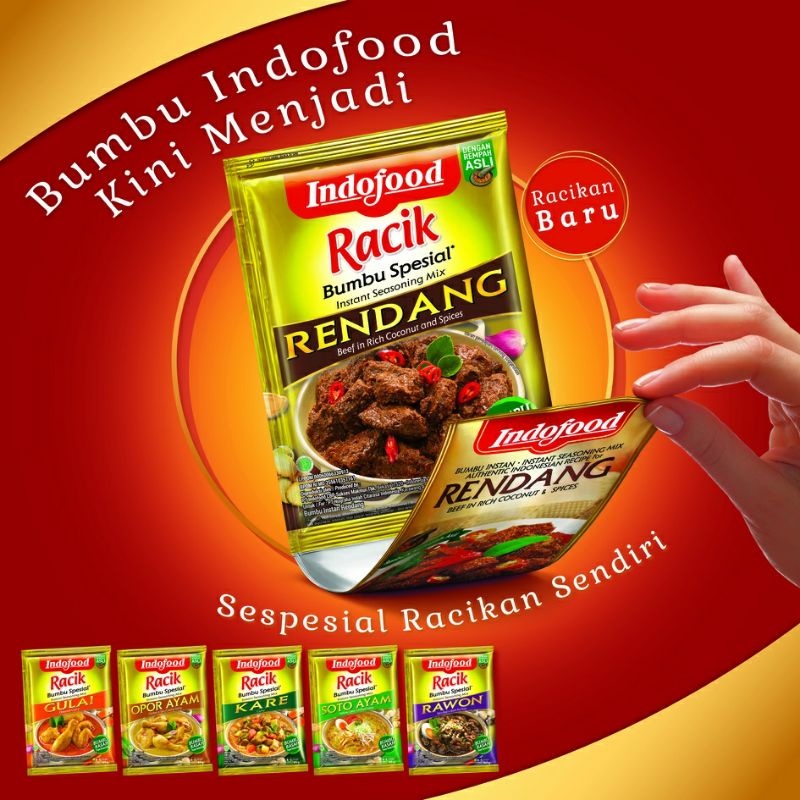 Jual Racik Indofood Bumbu Pasta Rendang Kare Soto Opor Gulai