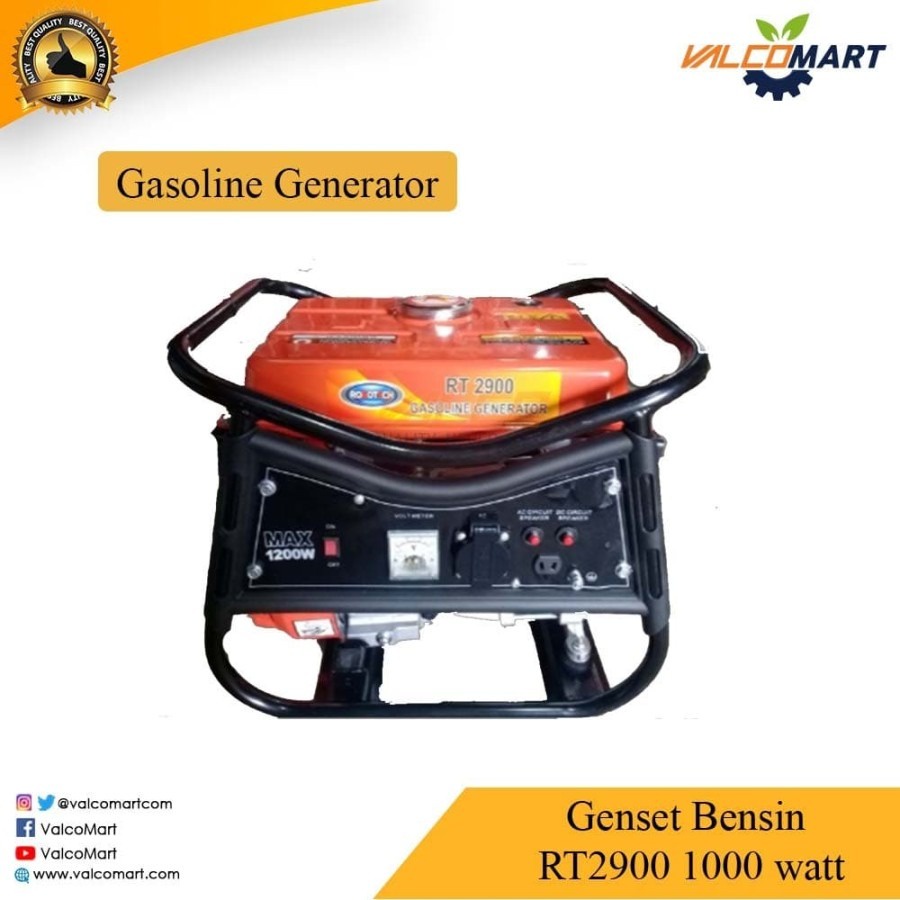 Robotech Mesin Genset Bensin RT2900 1000 watt. Gasoline Generator