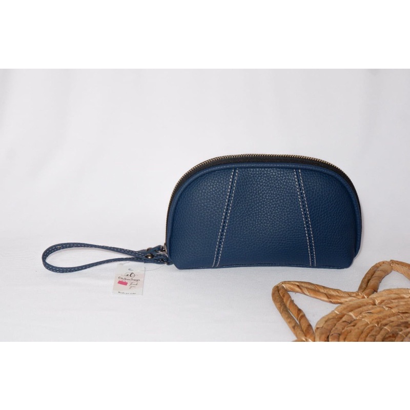 dompet wanita papirut bakpau bapau hp koin terlaris terbaru 2022 multifungsi-navy