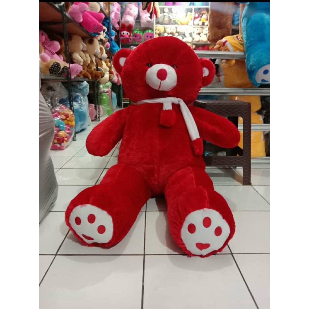 BONEKA TEDDY BEAR PLUFFY JUMBO BONEKA BERUANG TELAPAK BONEK PLUFFY