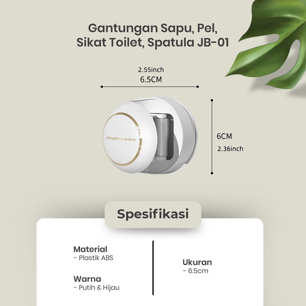 GANTUNGAN SAPU PEL SIKAT TOILET SPATULA TEMPEL | MOP HOLDER JB-01