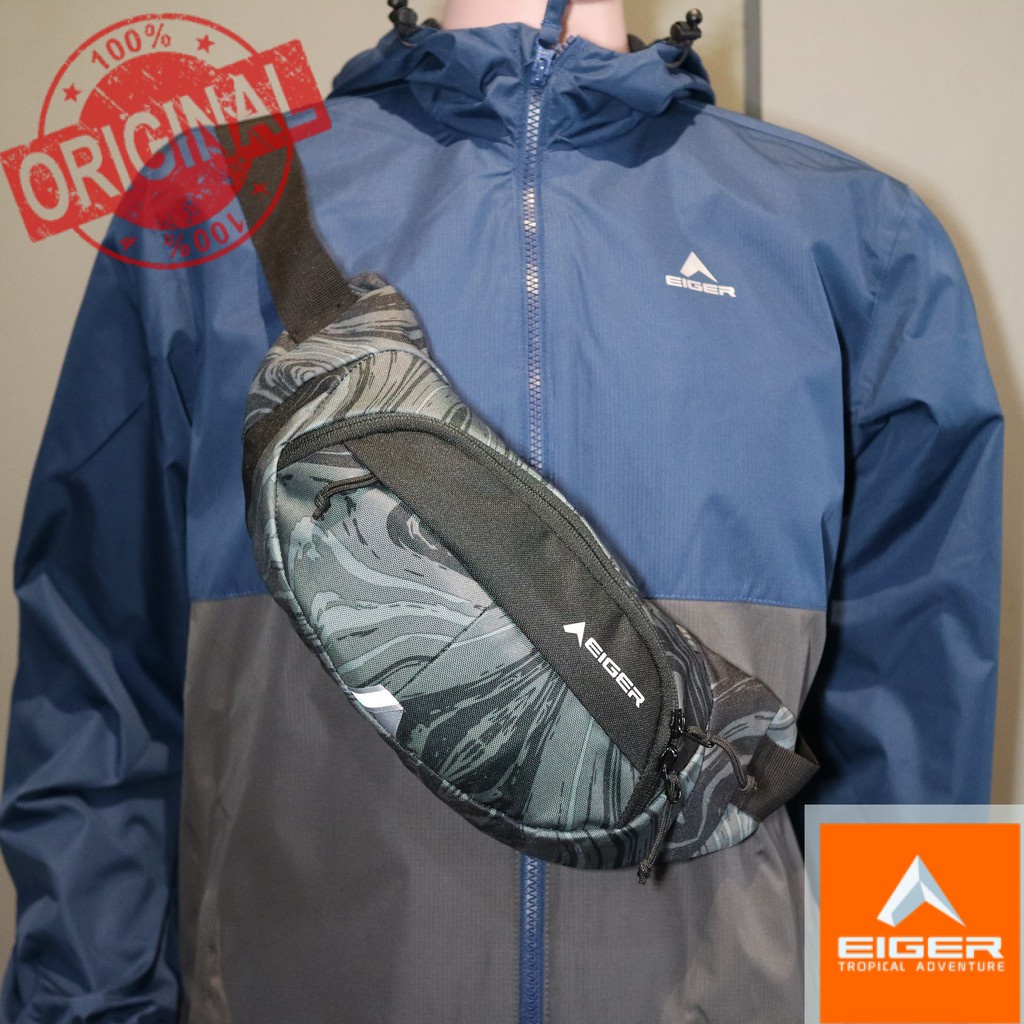 EIGER1989 WAISTBAG  PARADISE 5 BLACK/BLUE ORIGINAL