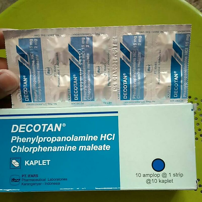 DECOTAN® Kaplet (Obat Pilek Alergi,Bersin2,Hidung Tersumbat,Meler)