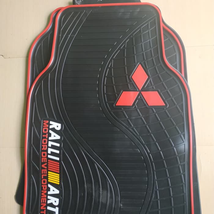 Karpet Mobil Racing New Ralliart Warna Hitam