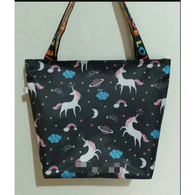 Tas Wanita / Tote Bag wanita / Tas kuliah tas belanja motif bunga tebal Premium