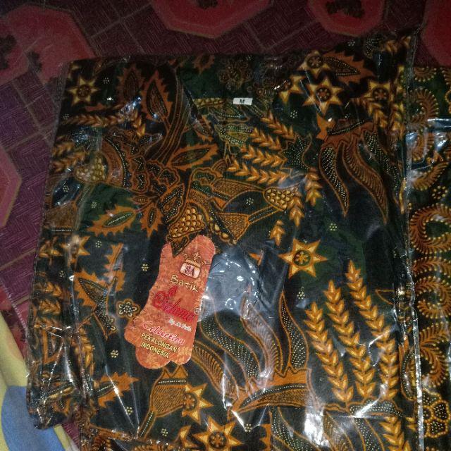 Kemeja Batik Pria Lengan Panjang Motif Wayang M L Xl Xxl