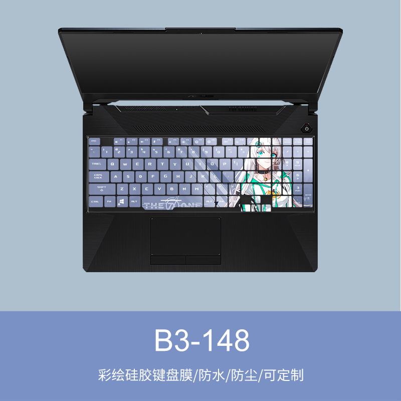 Stiker Pelindung Keyboard Komputer Notebook Asus Flight Fortress 7 8 6 Hari 15.6 &quot;Fx95 Fx86 Full Cover Bahan Silikon