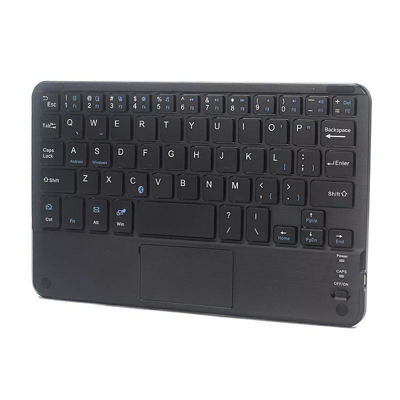 9inch keyboard wireless bluetooth lengkap mouse touchpad