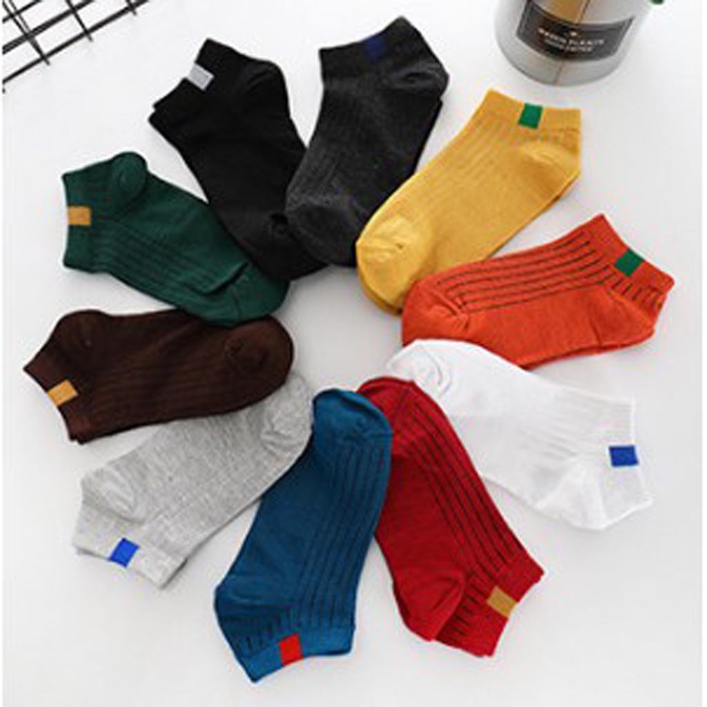 INDOMINI KAOS KAKI POLOS 6 GARIS SOCKS MURAH KAOSKAKI FASHION WANITA PENDEK IMPOR R103-5