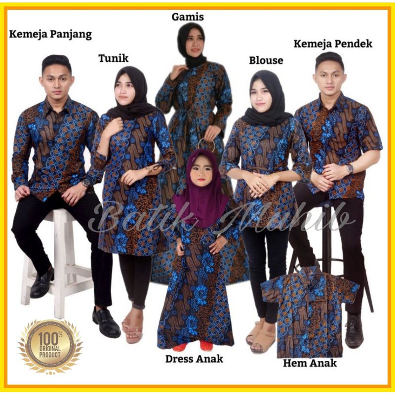 Bisa Cod!!! Batik Couple Keluarga Sania Ruffle Ori Ndoro Jowi Dnt Mataram