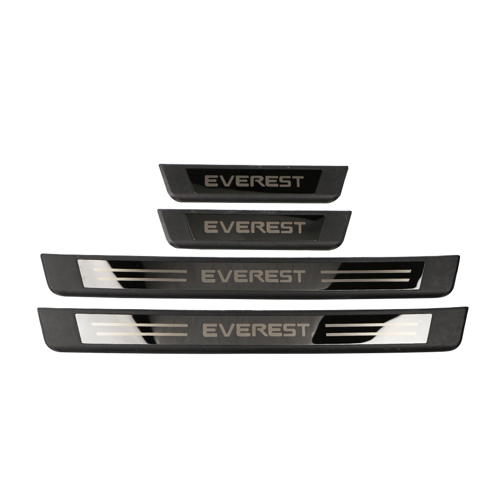 4pcs Stiker Plat Pedal Pintu Mobil Untuk Ford Everest 2016-2022