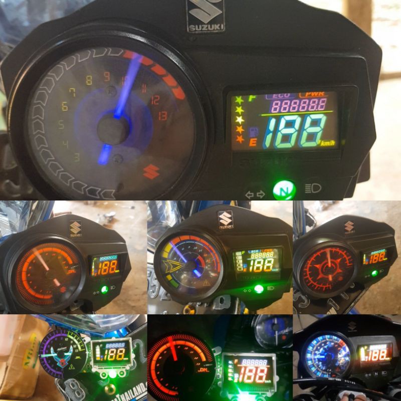 Speedometer costume indiglow satria fu