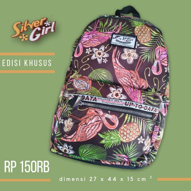 Tas ransel /tas sekolah /tas Silver Girl
