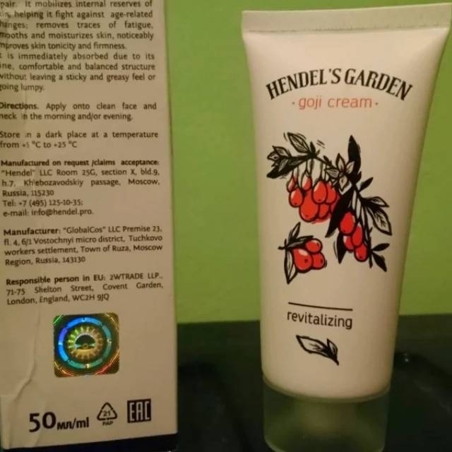 Goji cream by hendels garden ori russia