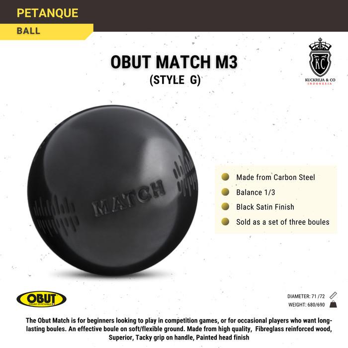 Obut Match M3 - Style G Petanque Ball