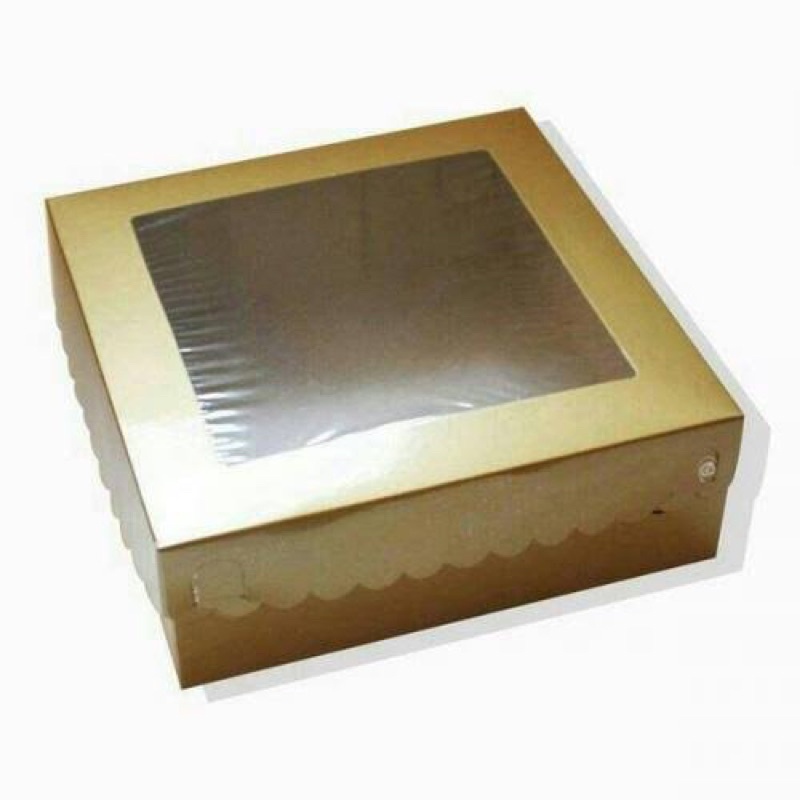 

DUS KUE GOLD / KOTAK KUE EMAS 28x28x8cm isi 5pc