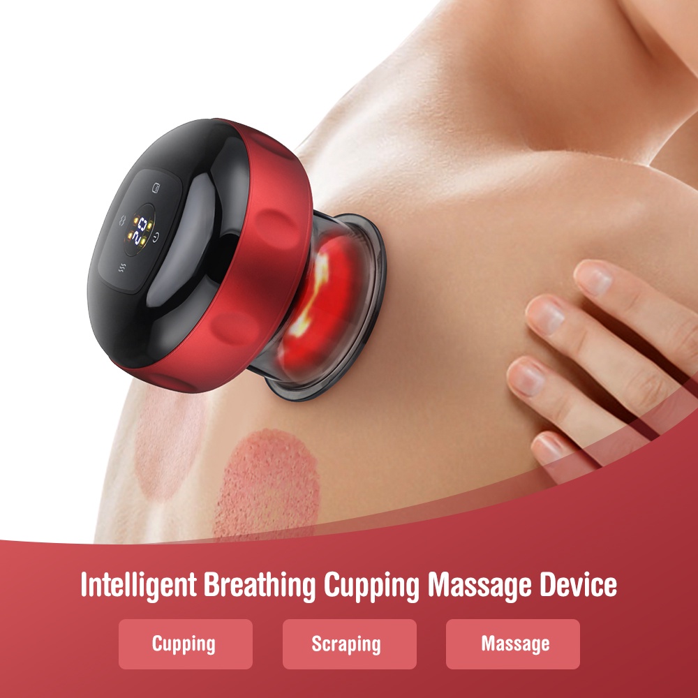 vagina getar Electric Cupping Massage Device Gua Sha Wireless Vacuum Suction Cups Heating Magnetic
