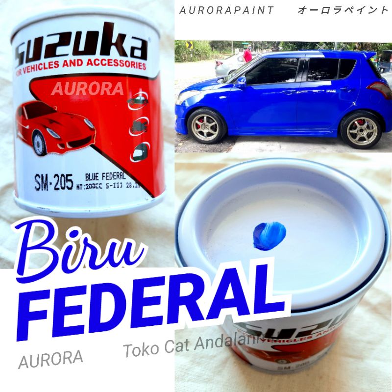 Cat Biru Federal Suzuka Blue Federal SM-205 Susuka