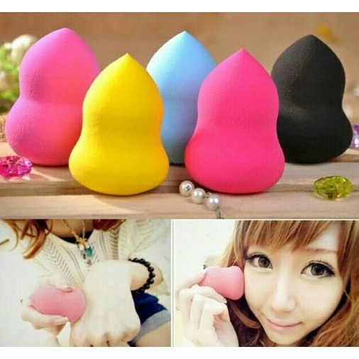 Spons / sponge Beauty Blender / blending foundation telor water drop guci mini besar