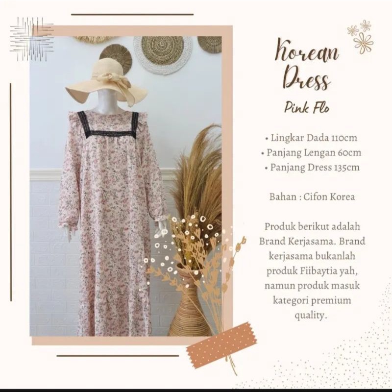 FLORAL KOREAN DRESS