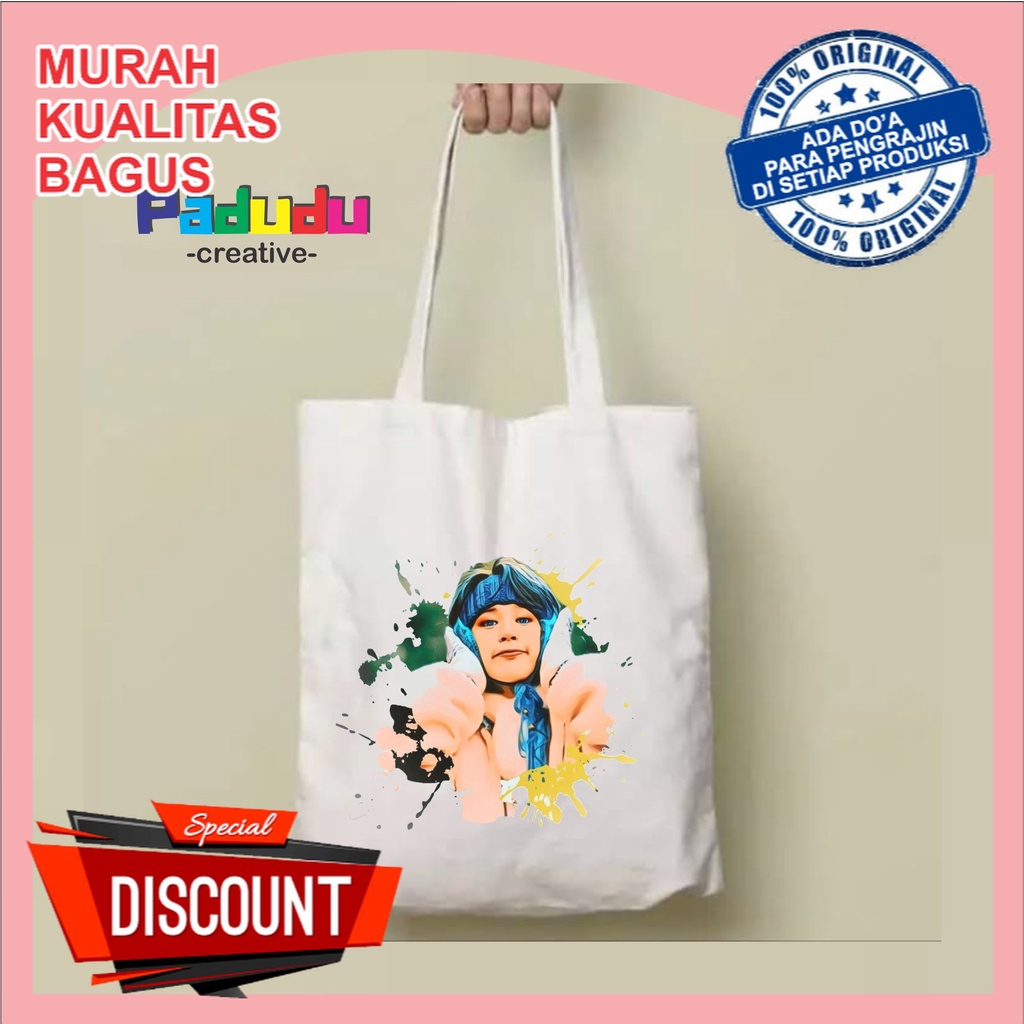 Jual tas totebag kekinian Jimin Aesthetic Vintage ISKSTORE