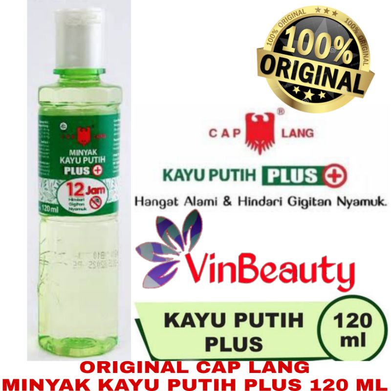 ORIGINAL CAP LANG MINYAK KAYU PUTIH PLUS 120 ML / MINYAK KAYU PUTIH CAPLANG PLUS 12 JAM