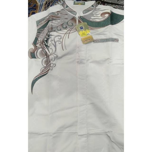 Baju Koko Benhill 100% ORI Bordir lengan pendek