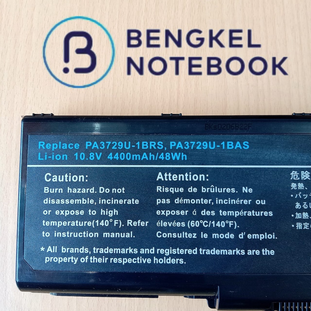 Baterai Toshiba PA3729U PA3730U Toshiba Qosmio X500 X505 P500 P505 P505D 4400maH