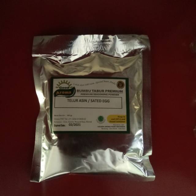 

Bumbu Tabur telur asin 100 gram, jual Bubuk Tabur Rasa telur asin Powder Murah Enak Halal Good Aroma