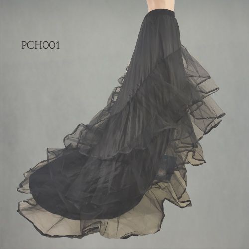 [READY STOCK] PETTICOAT EKOR PENGEMBANG DRESS BRIDAL WEDDING HITAM PCH001