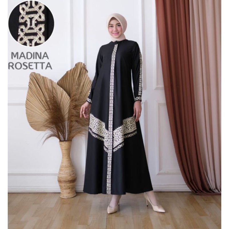 Gamis Madina Rosetta Model Baju Gamis Wanita Model Baju Gamis Bordir