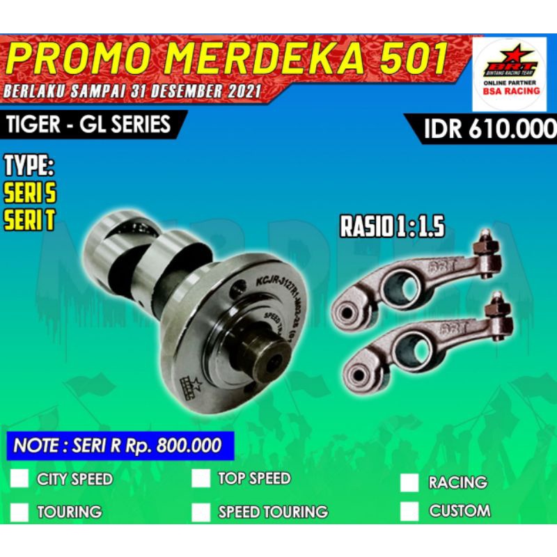 Noken As + Templar Roller BRT Honda Tiger / GL series