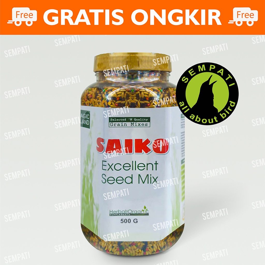 SAIKO EXCELLENT SEED MIX GOC PAKAN HARIAN BURUNG CANARY GOLD FINCH