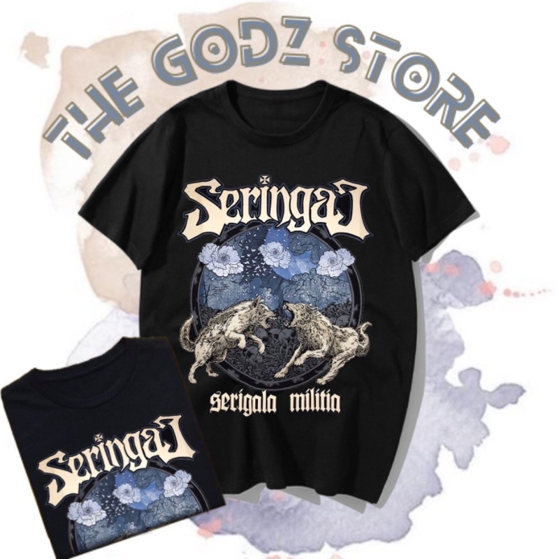 KAOS BAJU TSHIRT SERINGAI SERIGALA MILITIA READY UKURAN BIG SIZE S M L XL XXL XXXL XXXXL 5XL PREMIUM