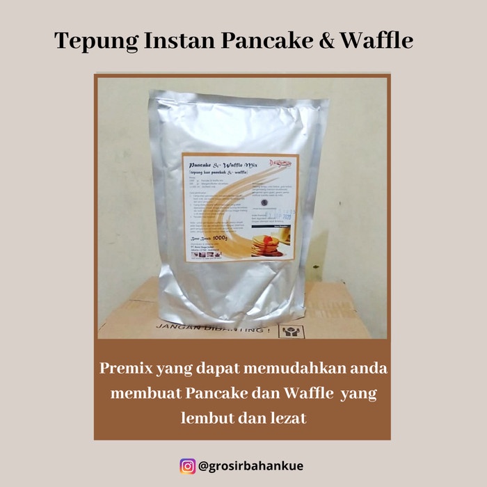 

✨COD✨ Tepung Instan Premix Pancake dan Waffle 1000gr Enak