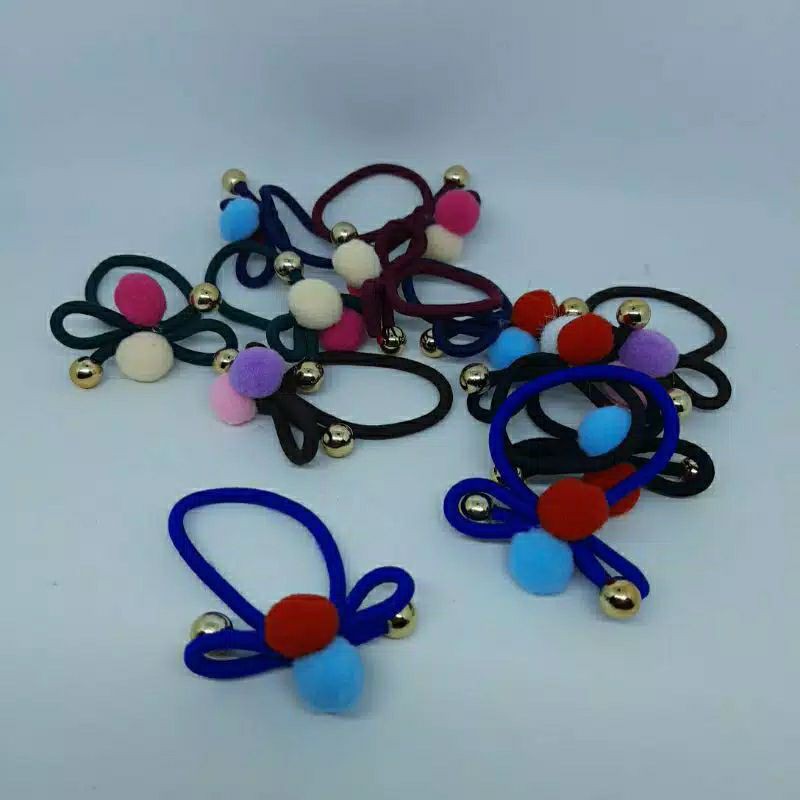 ikat rambut pita isi 12 pcs