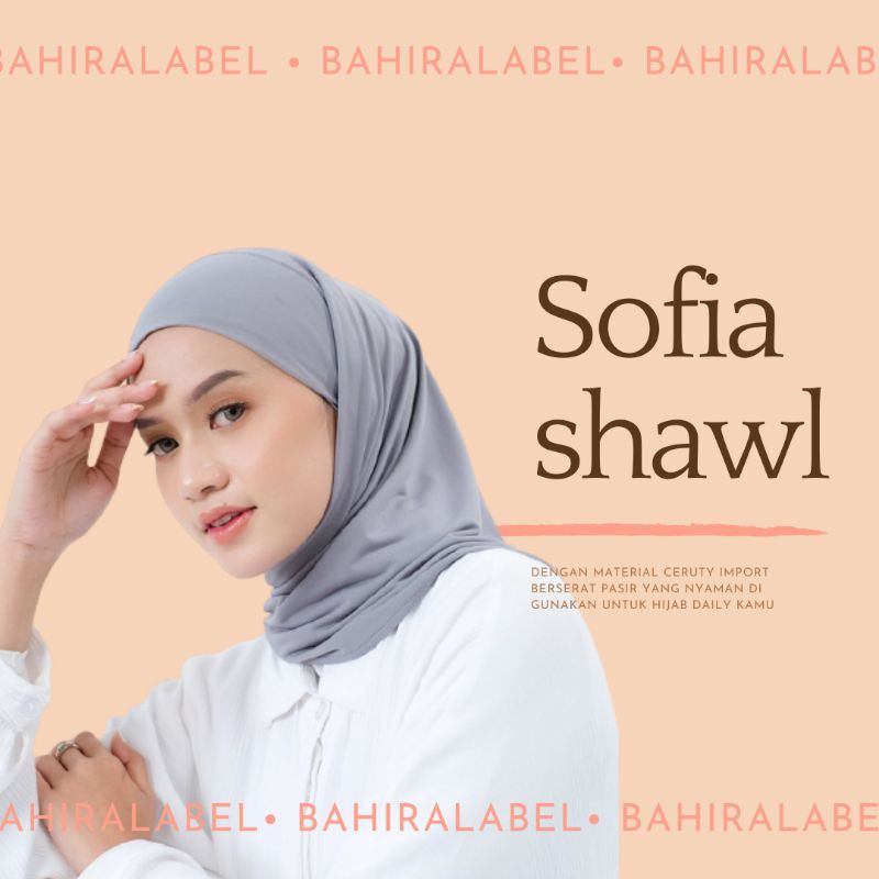 SOFIA INSTAN/PREMIUM PASHMINA INNER/PASHMINA INSTAN/PASMINA INSTAN PREMIUM BISA BOLAK BALIK/ HEADBAND TERMURAH DGN HEADBAND ANTI PUSING /PASHMINA INNER PREMIUM/PASHMINA MALAYSIA-Sofia LightGrey
