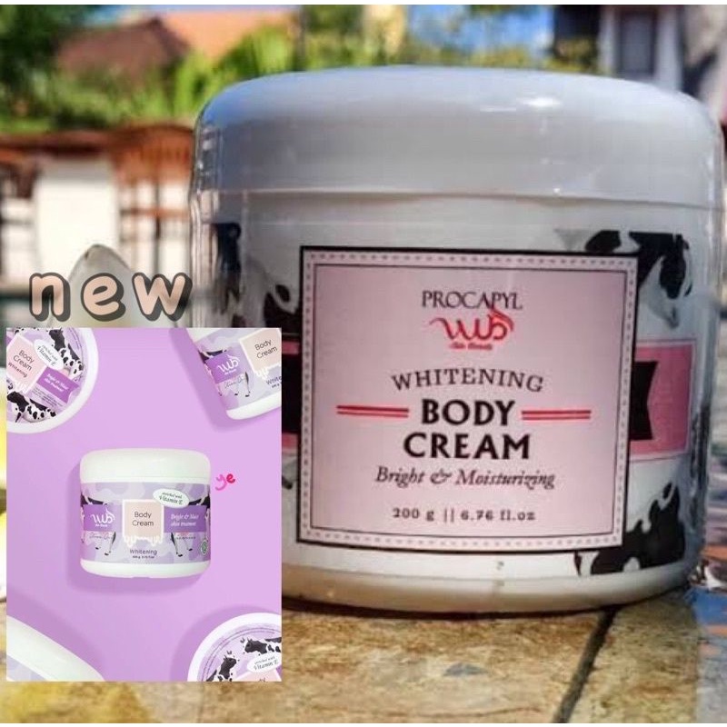 WUB Skin Beauty/Body Cream 200gr/Bleaching body/Bleaching badan